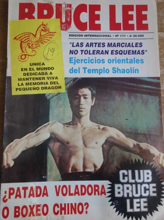 BRUCE LEE magazine side cover Issue 171  January 1991